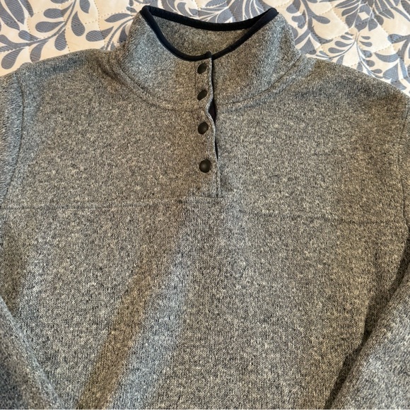 Eddie Bauer Men's Heather Gray Crewneck Sweater - Picture 3 of 5